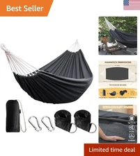 Comfortable Cotton Hammock - Portable Design with 660lbs Strength for All Ages