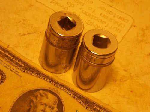 Snap On 3/8" Drive 19MM 6PT or 3/4 12pt Semi Deep Chrome Socket FREEShipAfter1 - Bild 10 von 10