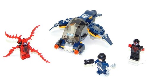 LEGO Marvel Superheroes Carnage's SHIELD Sky Attack Miles Morales 76036 COMPLETE - Picture 3 of 5