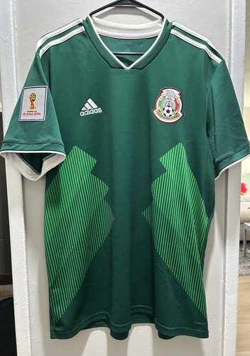 Mexico Adidas Home Jersey Russia 2018 World Cup Size XL Men Used - 第 1/9 張圖片
