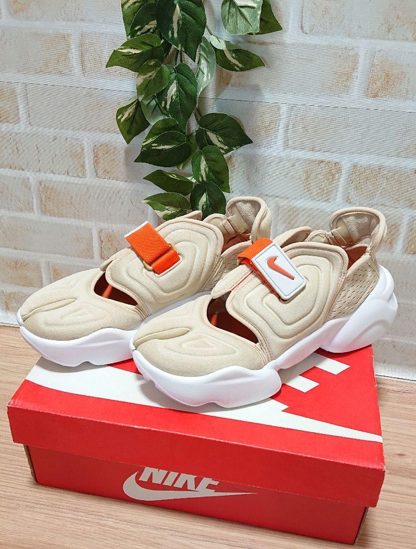 Women 8.0US Nike Aqua Rift Rattan Beige Orange Women Sneaker