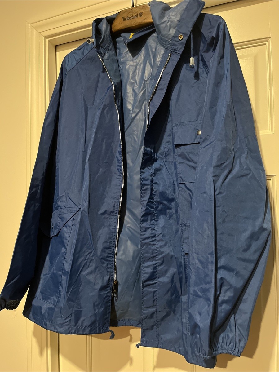 Vintage Weatherite Rain Coat Japan Blue Shell Mid Length | eBay