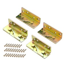 4 Pack Bed Rail Brackets Non Mortise Bracket Fastener Bed Buckle Lock