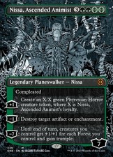 Near Mint x 1 Nissa, Ascended Animist - Foil - Borderless Manga Phyrexia: All Wi