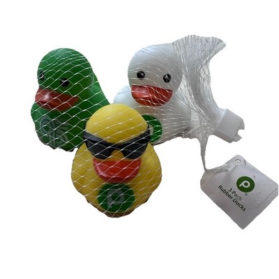 Publix Grocery Store 2  Rubber Duck 95th Anniversary 3 Ducks Set