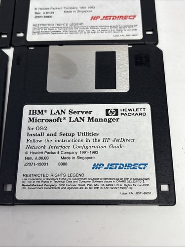 Hewlett Packard Novell NetWare Floppy Discs Jet Direct Administration Printing - Picture 5 of 8