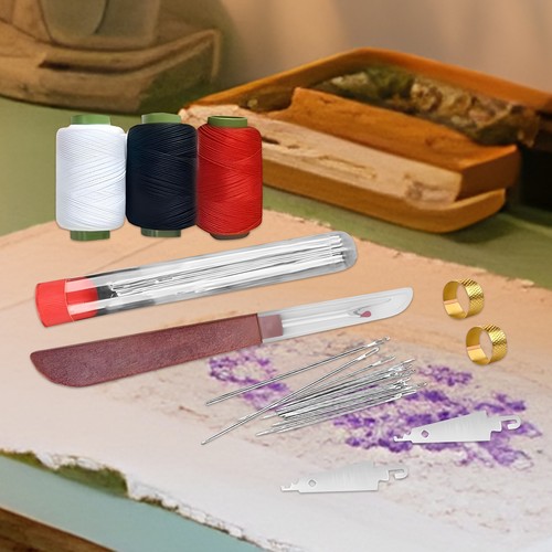 Juego de herramientas de costura de 37 piezas Kit de herramientas de aguja e hilo para dormitorio, hogar - Imagen 7 de 12