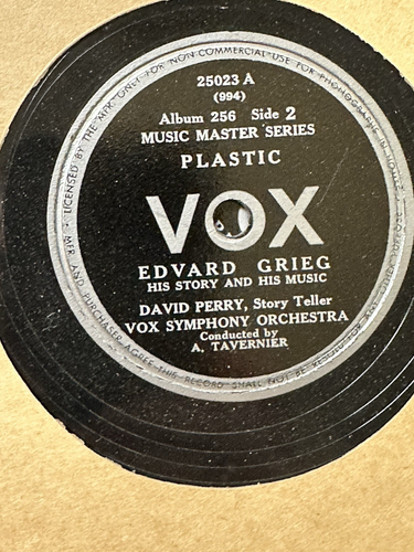 Master Series No. 8 by Edward Grieg, Box Set of 3 LP Record Albums, 78 RPM VOX - Picture 8 of 11