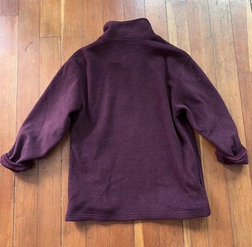 Vintage 90s Old Navy Fleece Sweatshirt Pullover Quarter Zip Collar Grunge YKK 14 - Bild 9 von 9