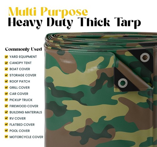 Extreme Heavy Duty 20 Mil Tarp Cover, Waterproof, UV Resistant, Rip and Tear ... - Picture 5 of 7