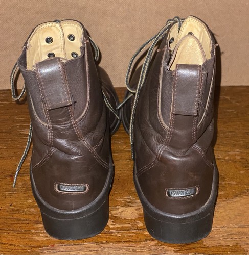 Ovation Quantum Size 41/ US 10 Ladies Lace Up Paddock Riding Brown Leather Boots - Picture 4 of 18