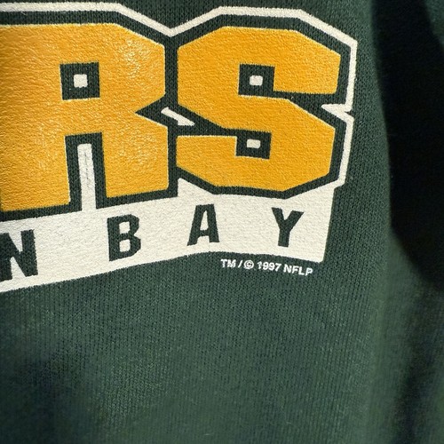 Sudadera De Colección Green Bay Packers Adulto Grande Verde Cuello Redondo NFL Fútbol Años 90 - Imagen 12 de 12