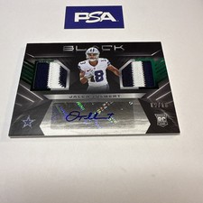 2022 Jalen Tolbert Panini Black Green Autograph Dual Patch RC /10 MINT 🔥🔥🔥