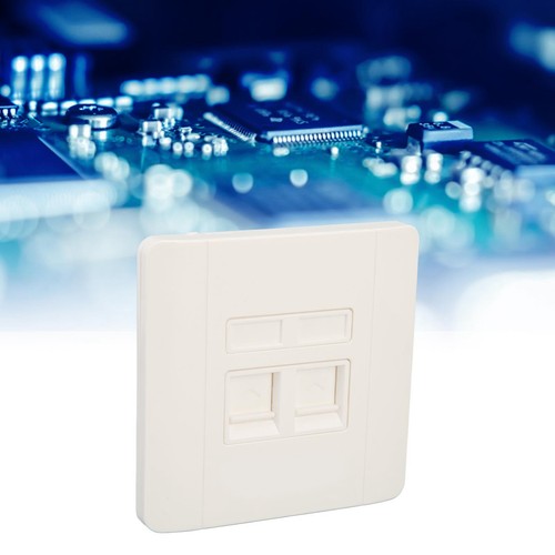 30x Ethernet Wall Plate Dual Ports RJ45 RJ11 Network Wall Outlet For Wiring C FY - Afbeelding 20 van 22