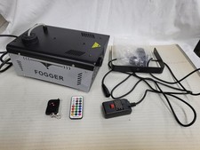 Nebelmaschine Fog Machine Halloween 18 LED Lights with Remote