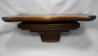 Vintage Brown Stained Solid Wood Shelf - Wood Accent Wall Floating Shelf