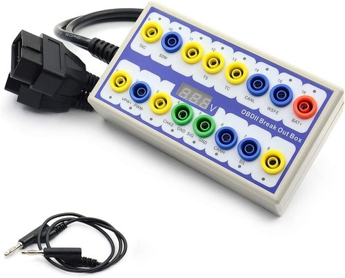 OBD2 Breakout Box, OBDII Diagnosis Scan Tool, Auto Car Diagnostic Connector, 16P - Picture 6 of 7