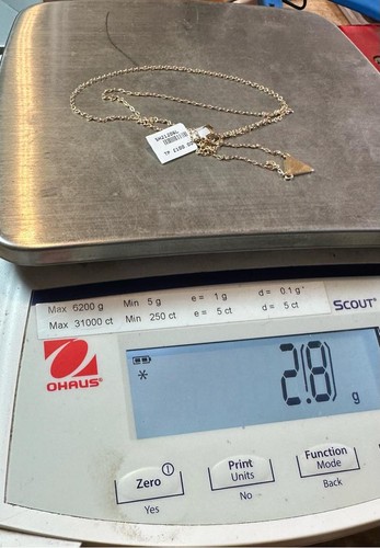 9 kt Gelbgold Kette 2,8 g - Bild 12 von 12