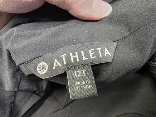 Athleta schwarzer Skort seitlicher Reißverschluss mit Taschen Größe 12T - Bild 4 von 10
