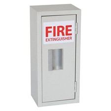 GRAINGER APPROVED 35GX42 Fire Extinguisher Cabinet,Cream,Steel 35GX42