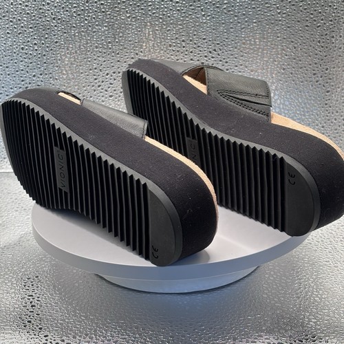 NWOB Vionic 'Hayden' Black Leather Platform Sandals - 5 Euro. 36 New - Picture 4 of 8