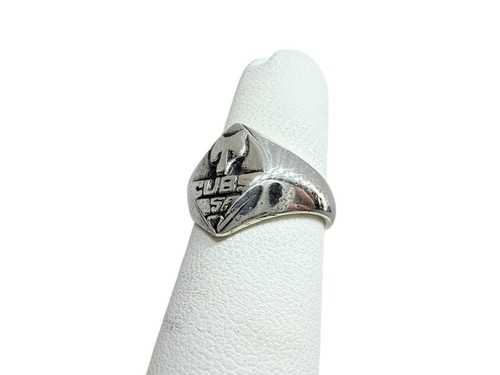 Anillo Vintage CUBS BSA Plata Esterlina .925 Logo Zorro | Talla 3.5 | 3.8g - Imagen 4 de 8