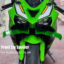 For Kawasaki ZX-6R Wing Downforce Aerodynamics Front Lip Spoiler Fairing Kits