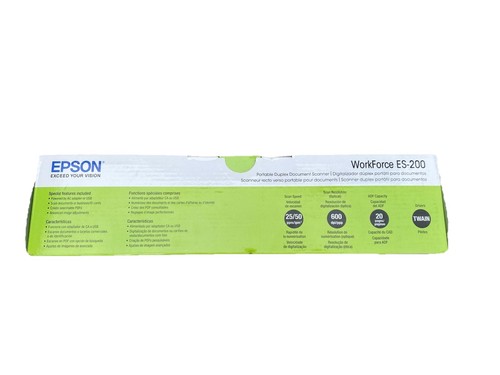 Epson WorkForce ES-200 Color Portable Document Scanner with ADF for PC and Mac - Afbeelding 3 van 6