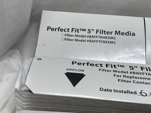 TRANE (2 PACK) Perfect Fit 5” HVAC Filter Media BAYFTAHEXM2 Replacement FLR07962 - Picture 4 of 10