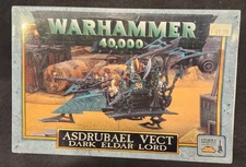Warhammer 40,000: Asdrubael Vect - Dark Eldar Lord OOP Sealed Metal GW 1999 RARE