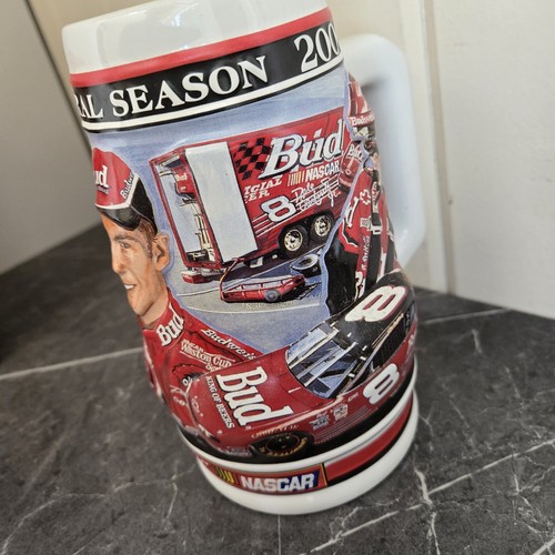 Dale Earnhardt Jr Budweiser NASCAR Oficial Temporada Inaugural 2000 Beer Stein - Imagen 8 de 13