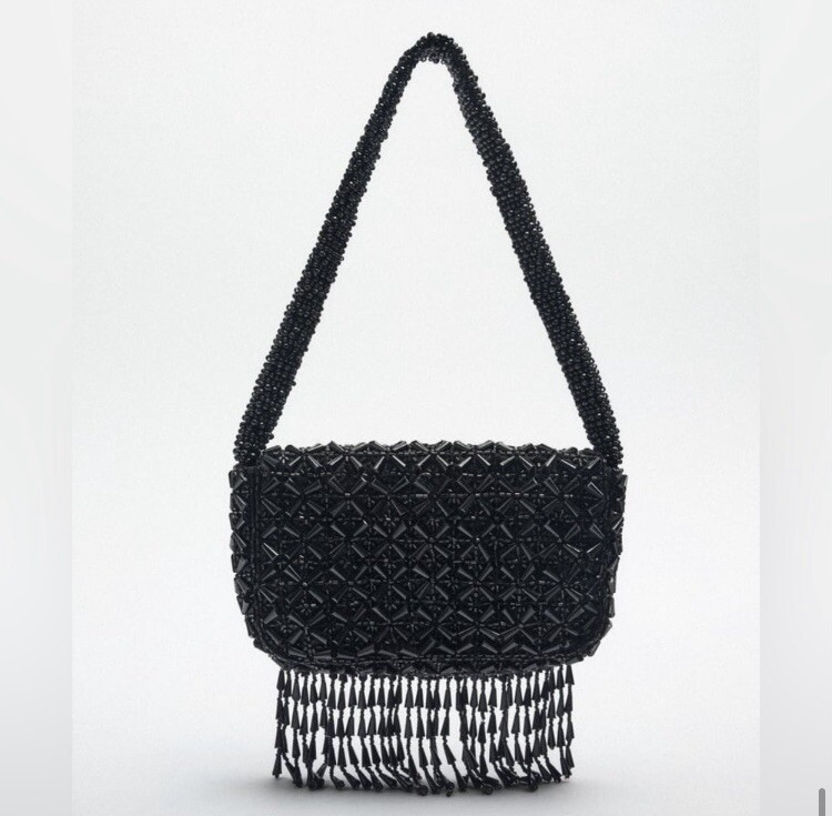 Zara store macrame bag
