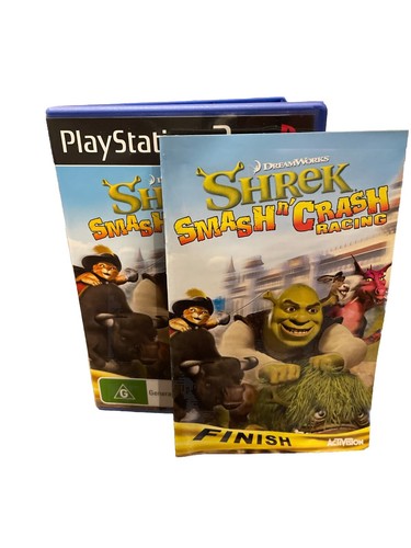 Shrek Smash n Crash Racing Game Sony Playstation 2 PS2 G PAL With Manual CIB - Picture 2 of 4