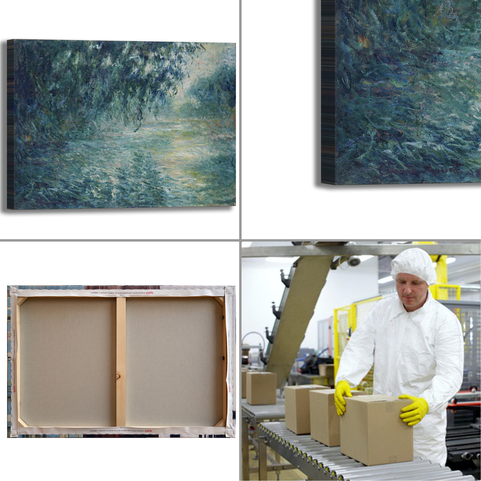 Monet mattina sulla Senna Senna Senna design quadro stampa tela dipinto telaio arrossoo casa 183251 Monet mattina sulla Senna Senna Senna design quadro stampa tela dipinto telaio arrossoo casa 183251
