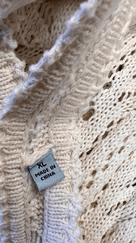 Brandneu Aqua & Kristopher Brock Baumwolle Häkel Elfenbein Creme Midi Kleid Exklusiv - Bild 7 von 12