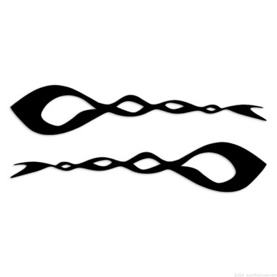 Pinstripe Pair Set - Decal Sticker - Multiple Colors & Sizes - ebn7431