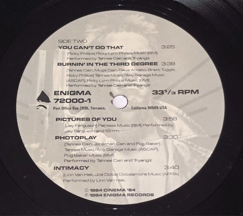 TERMINATOR SOUNDTRACK LP OST BRAD FIEDEL SCORE 1984 ENIGMA RECORDS ELECTRONIC 12 - Imagen 9 de 24