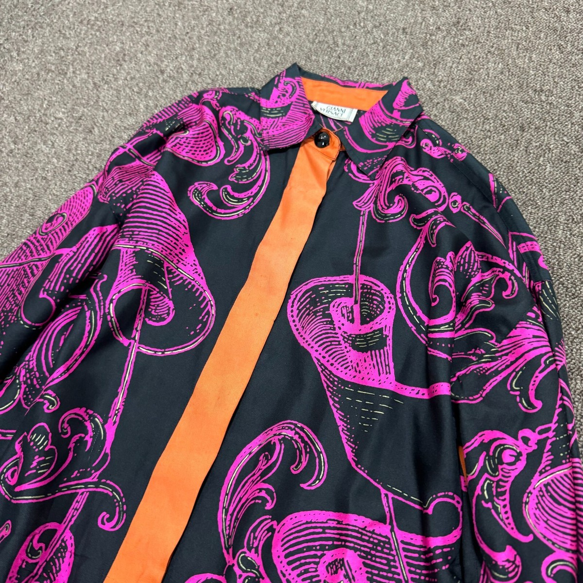 GIANNI VERSACE Long sleeve shirt allover pattern Women's