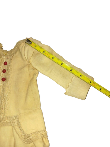 Doll Dress ivory linen w/lace drop waist pre-owned - Picture 4 of 6