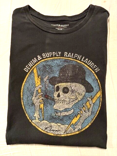 Ralph Lauren Polo Skull Military Bolt Denim Supply Sportsman Aztec T Shirt XXL - Picture 9 of 10