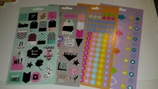 4X STICKERS FOR SCRAPBOOKING MIX WITH FOIL (ST91)