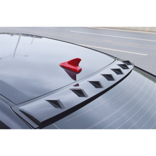 Alerón de techo trasero de fibra de carbono para Nissan Sentra 2020-2023 moldura de barra de visera de ventana - Imagen 5 de 7