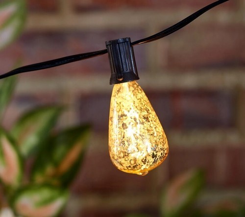 Garden Reflections 10 pc Edison Bulbs Plug-In String Lights Outdoor Indoor NEW - Picture 4 of 6