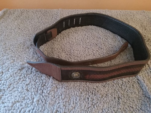 Sehr schönes Walker & Williams braunes Leder mit Polsterung Gitarrengurt - Bild 1 von 2