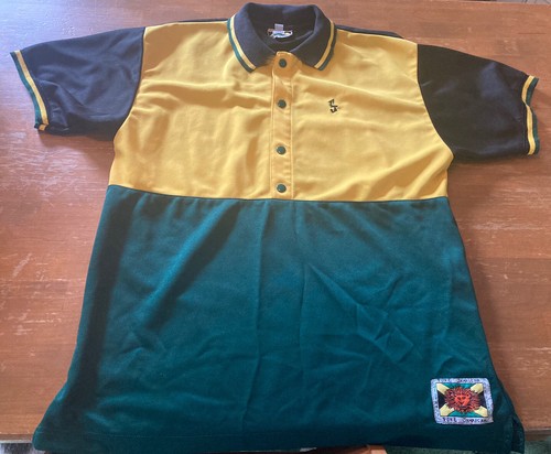 Vintage Jamaica “Pure Jamaican” Jersey Shirt XL Made In USA EUC EVC Snap Up - Picture 1 of 5