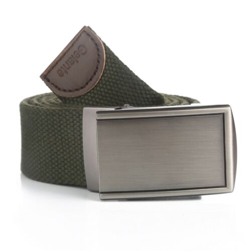 Canvas Cotton Web Buckle Belt Military Style Adjustable Belt - Picture 27 of 32