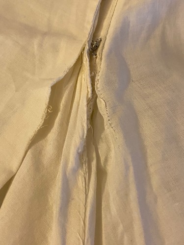 Antique Victorian Edwardian Cotton Petticoat Skirt Slip Embroidered Vintage - Picture 11 of 19