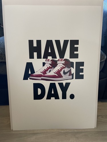 Nike Air Jordan Rot Chicago Sport Prints Trainer Sneaker Dekor Wandkunst - Bild 2 von 8