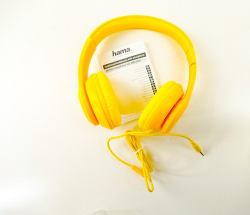 TUC Cracker Kopfhörer HAMA Over-Ear Stereo Headphones Mikrofon 3,5mm Klinke 1608 - Picture 6 of 6