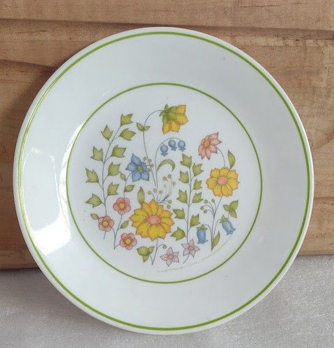 Vintage Corelle Plate by Corning 10" Dinner Plate Meadow Pattern - Picture 3 of 3